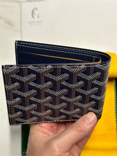 goyard victoire wallet review|navy goyard wallet.